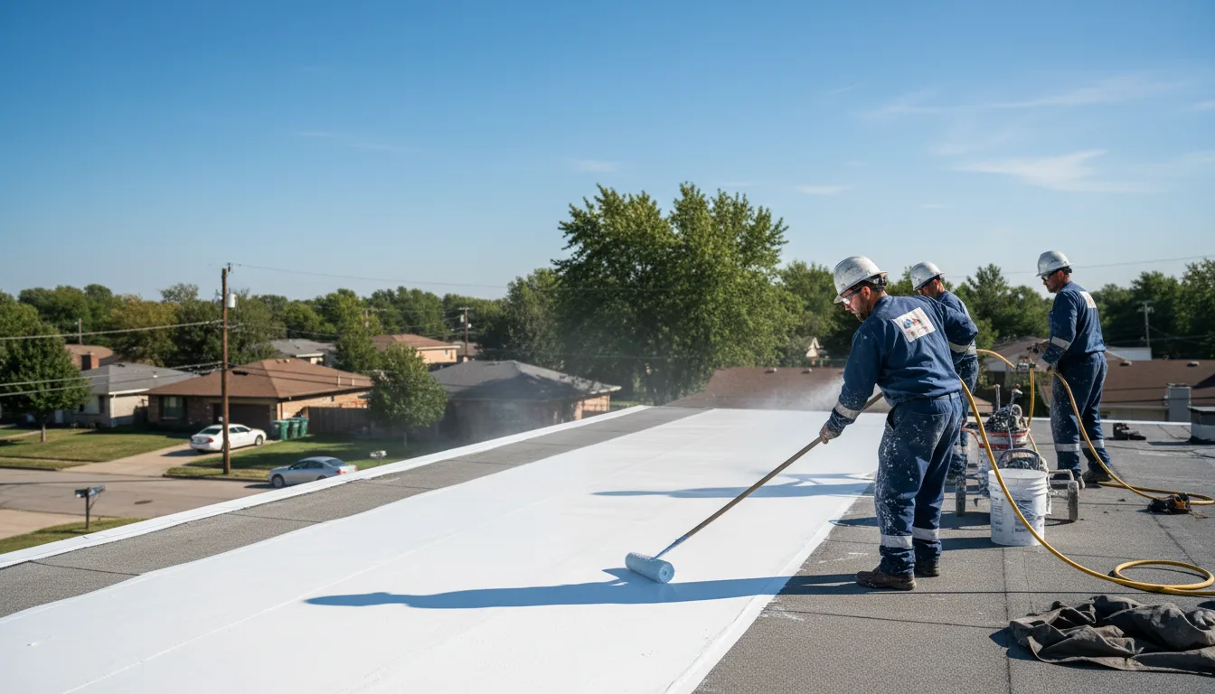 Commercial roof coating in Oakpark, VA near me